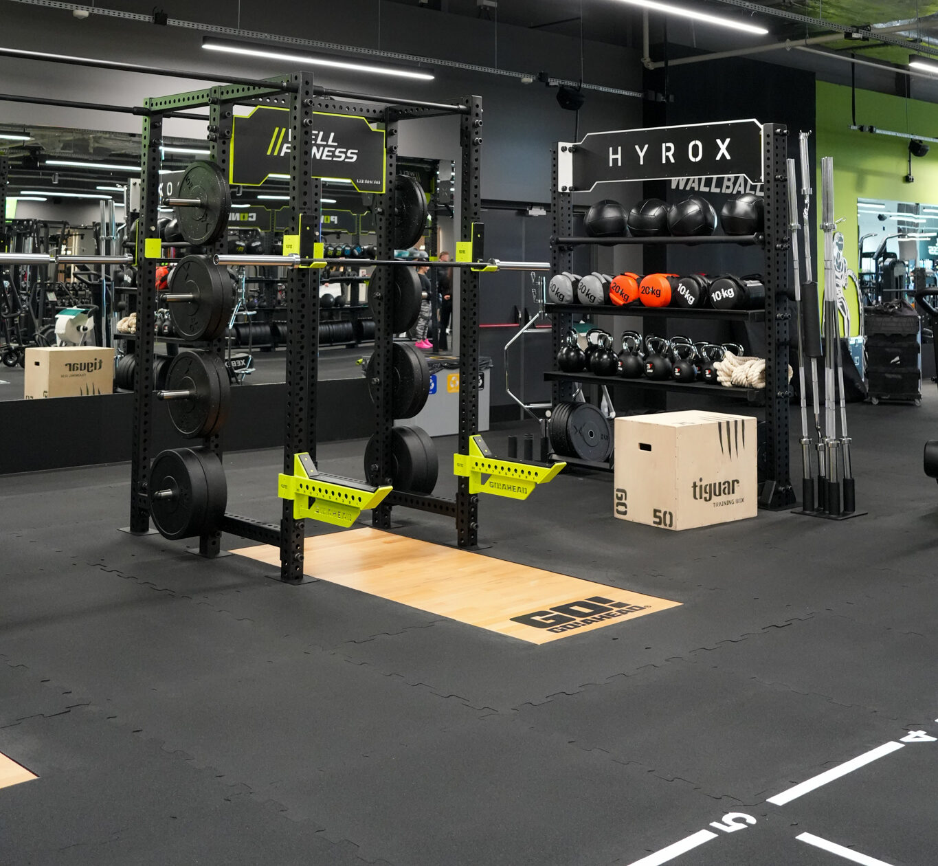 strefa hyrox well fitness na siłowni