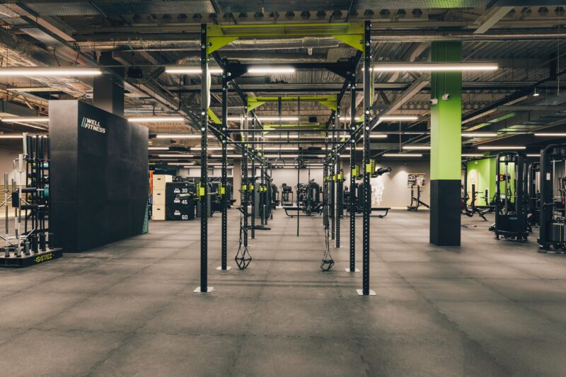 Bramka wielofunkcyjna do podciągania i treningu kalisteniki w Well Fitness Gdańsk Oliwa