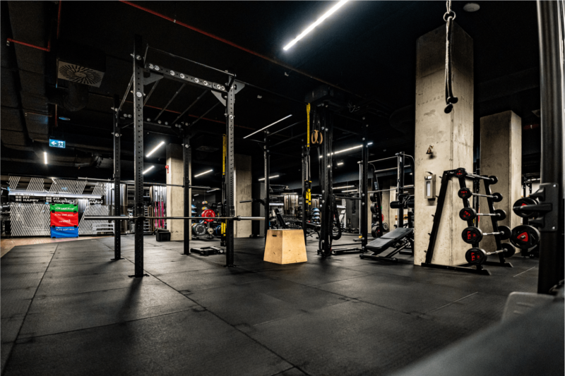 Strefa funkcjonalna w Well Fitness Podwale OVO – brama do ćwiczeń kalisteniki, TRX i podciągania